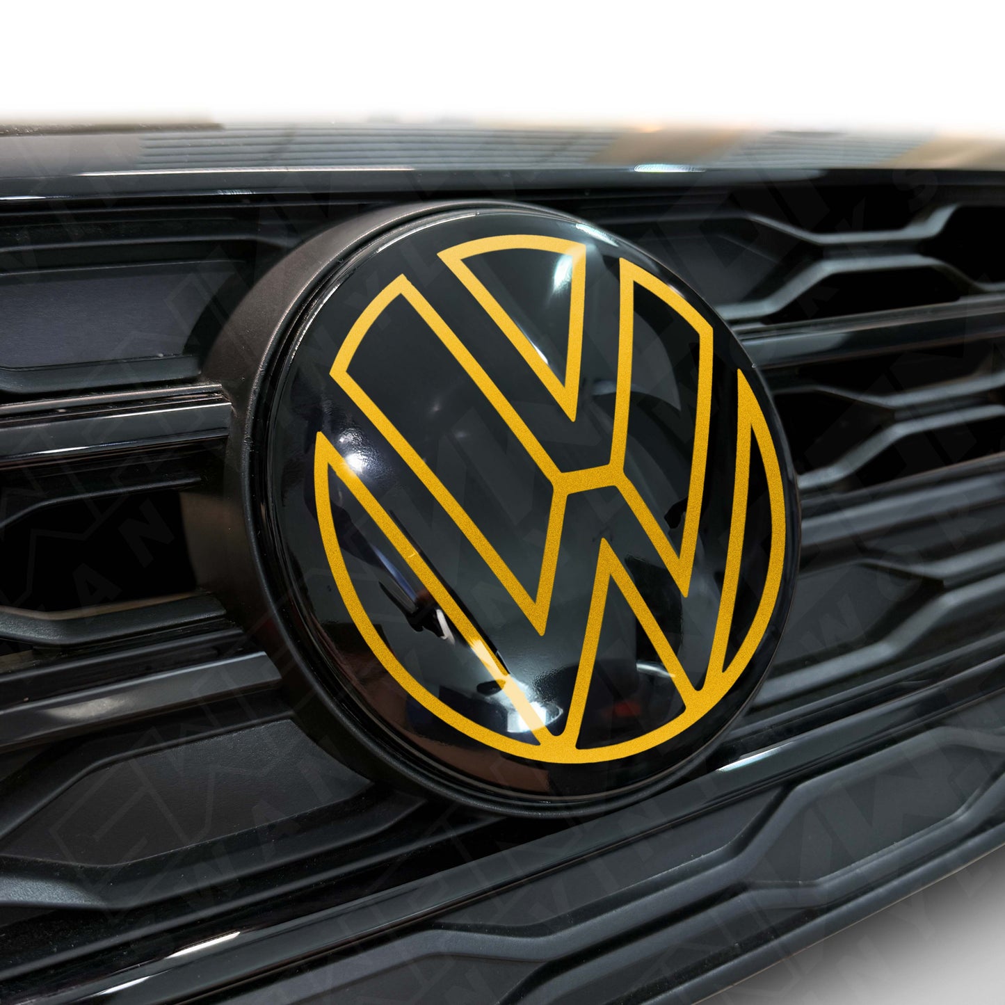 Front VW ACC Badge Vinyl Overlay