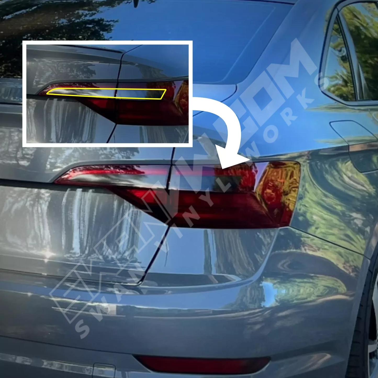 Tail Light Clear Lens Tint Pre-Cut | 2019-2024 GLI