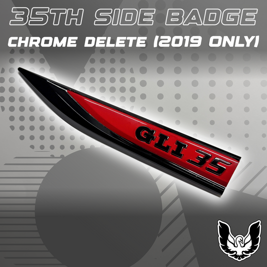 Side Badge Chrome Delete | 35th Anniversary GLI