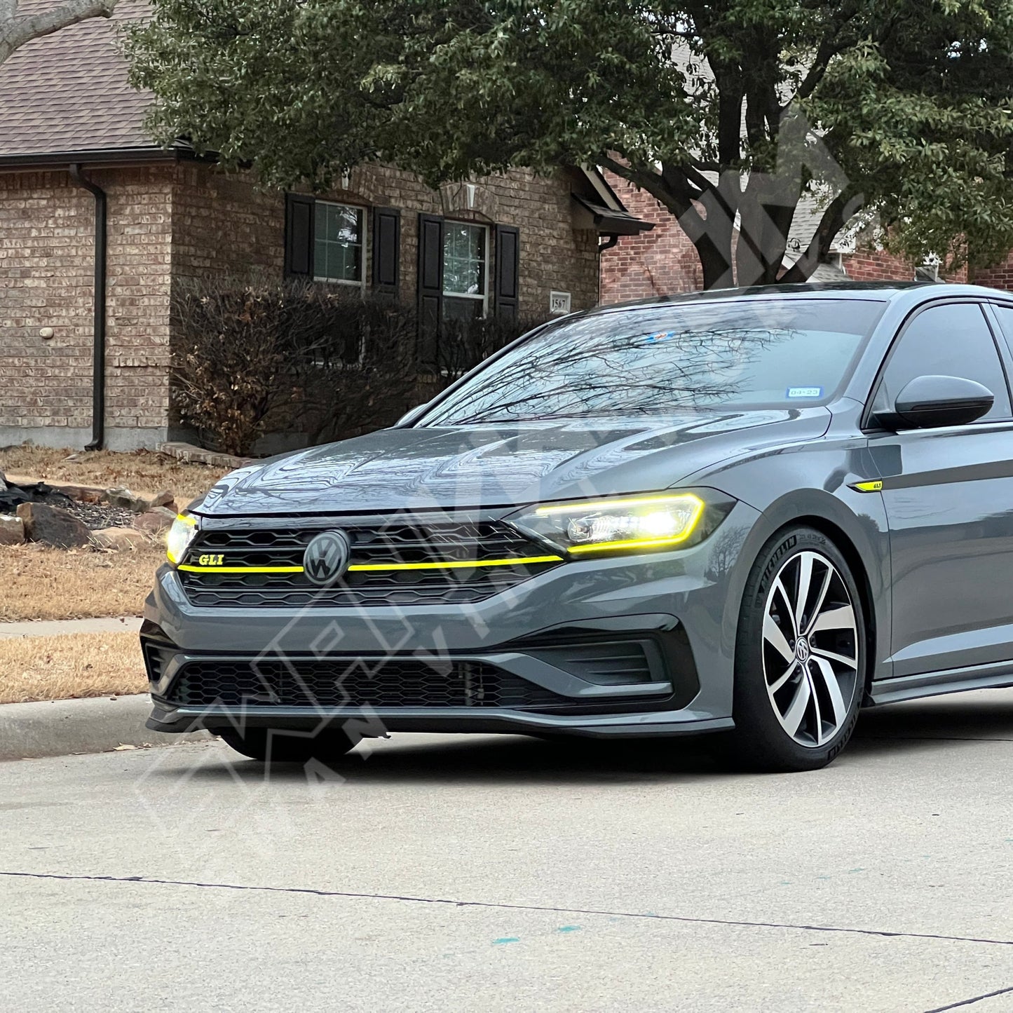 Red Grille Stripe Overlay | 2019-2021 GLI