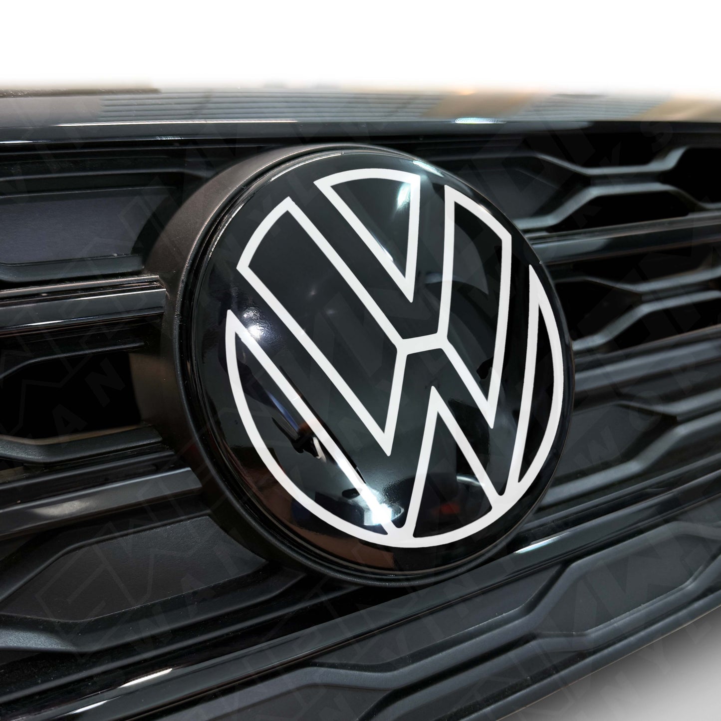 Front VW ACC Badge Vinyl Overlay
