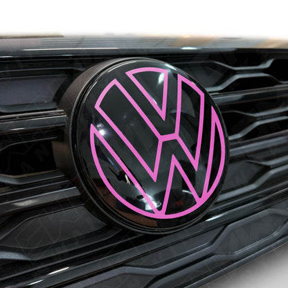Front VW ACC Badge Vinyl Overlay