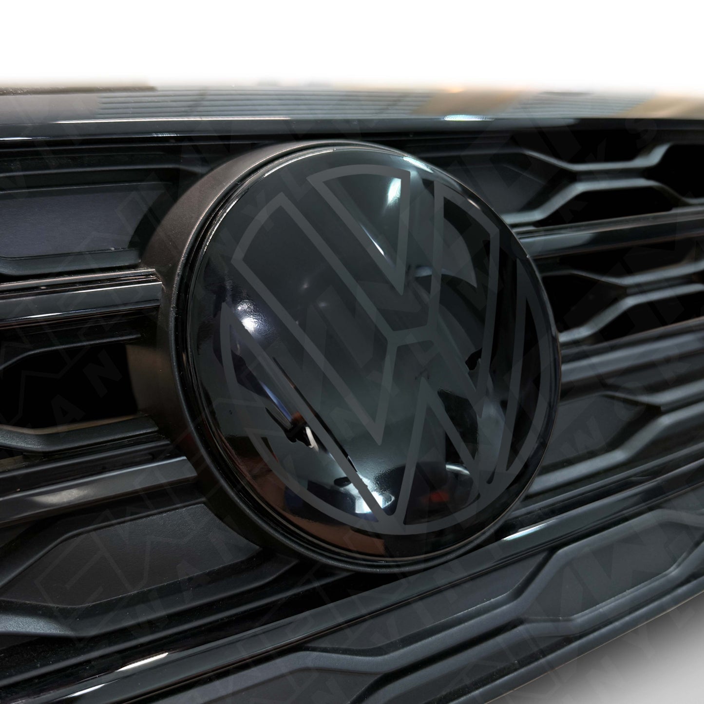 Front VW ACC Badge Vinyl Overlay