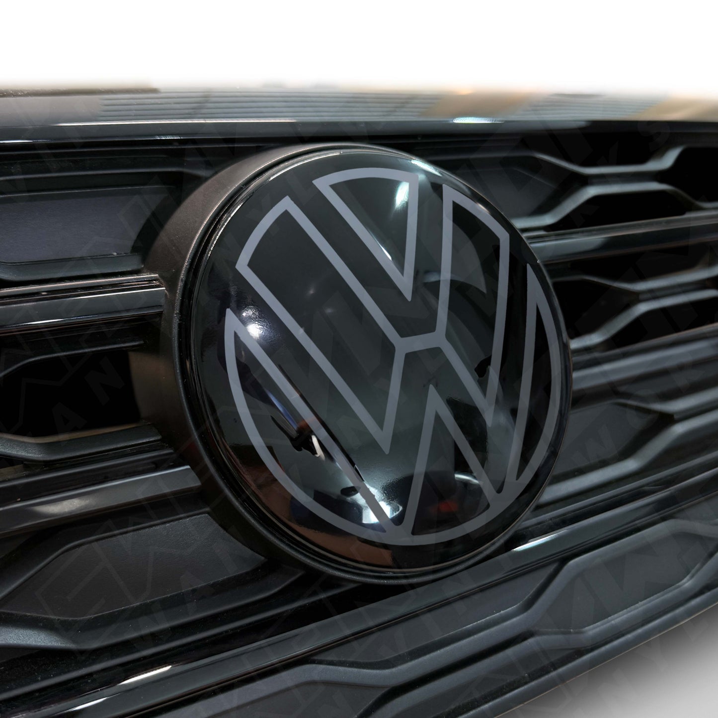 Front VW ACC Badge Vinyl Overlay