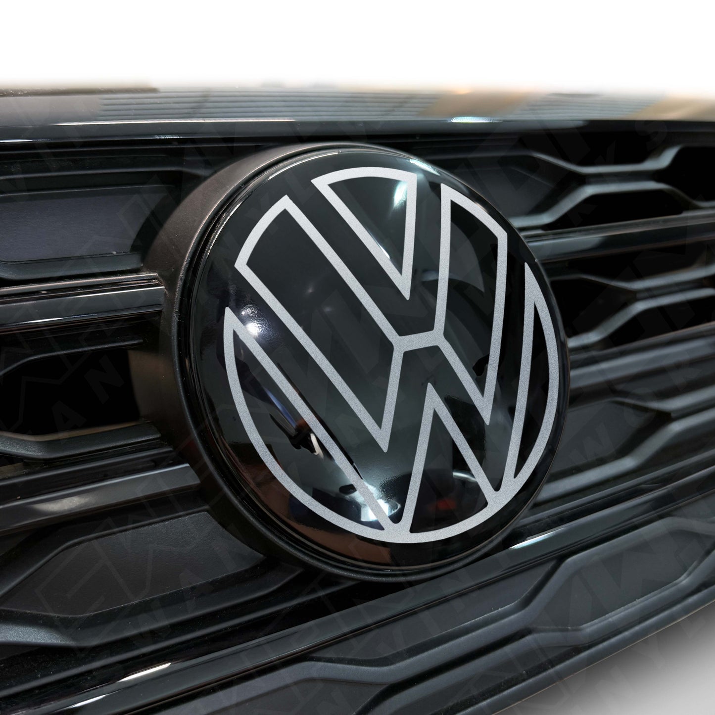 Front VW ACC Badge Vinyl Overlay