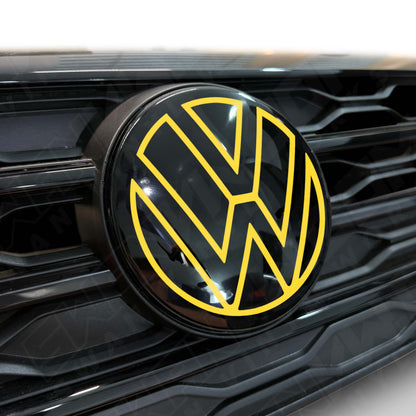 Front VW ACC Badge Vinyl Overlay