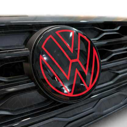Front VW ACC Badge Vinyl Overlay