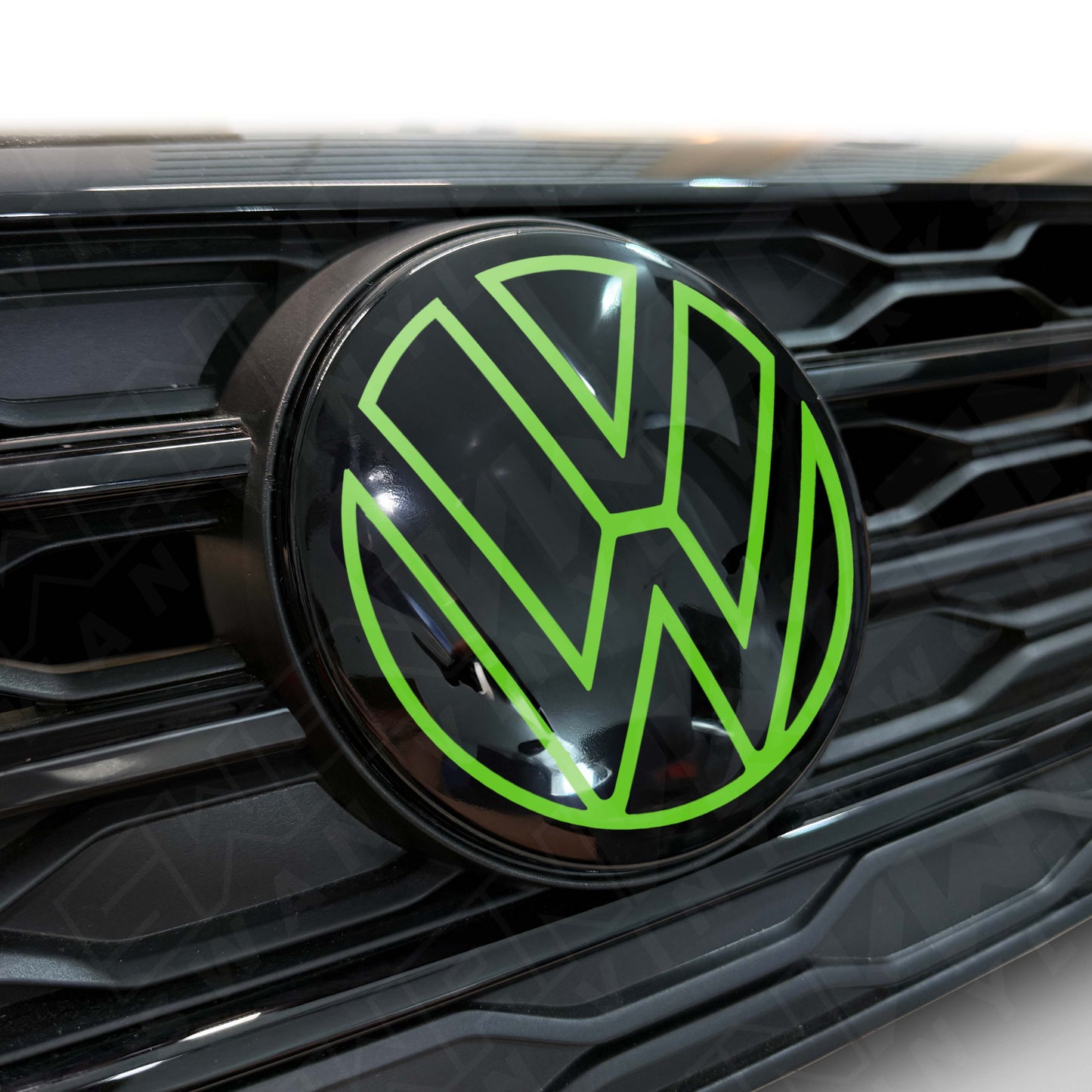 Front VW ACC Badge Vinyl Overlay