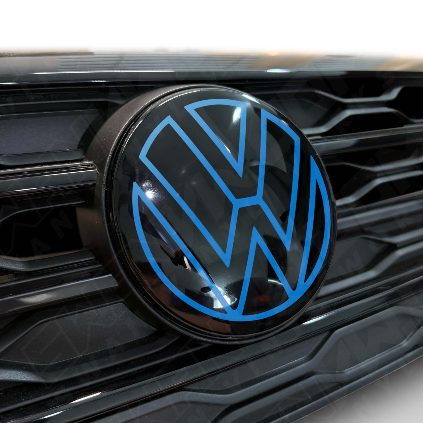 Front VW ACC Badge Vinyl Overlay