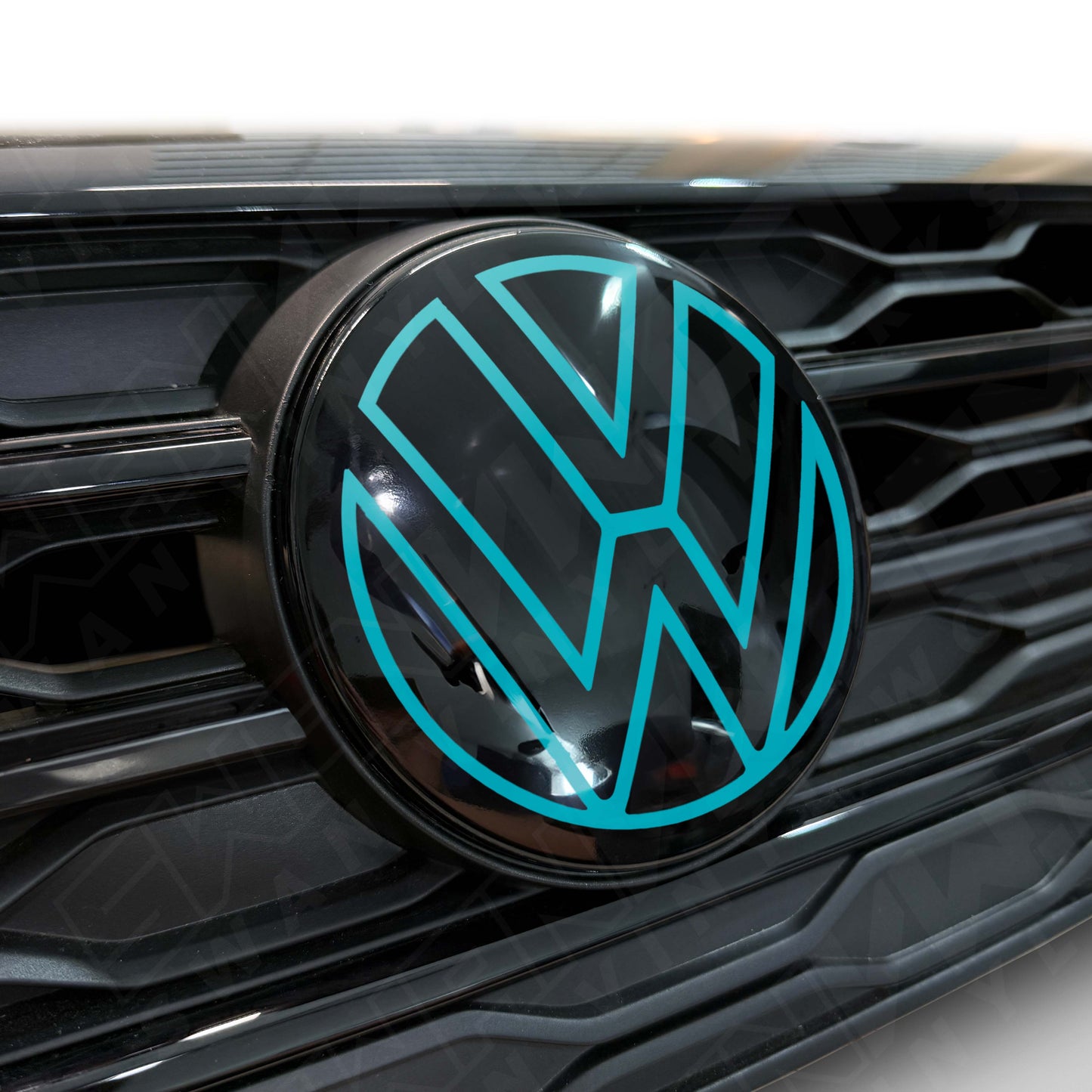 Front VW ACC Badge Vinyl Overlay