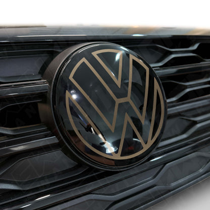 Front VW ACC Badge Vinyl Overlay
