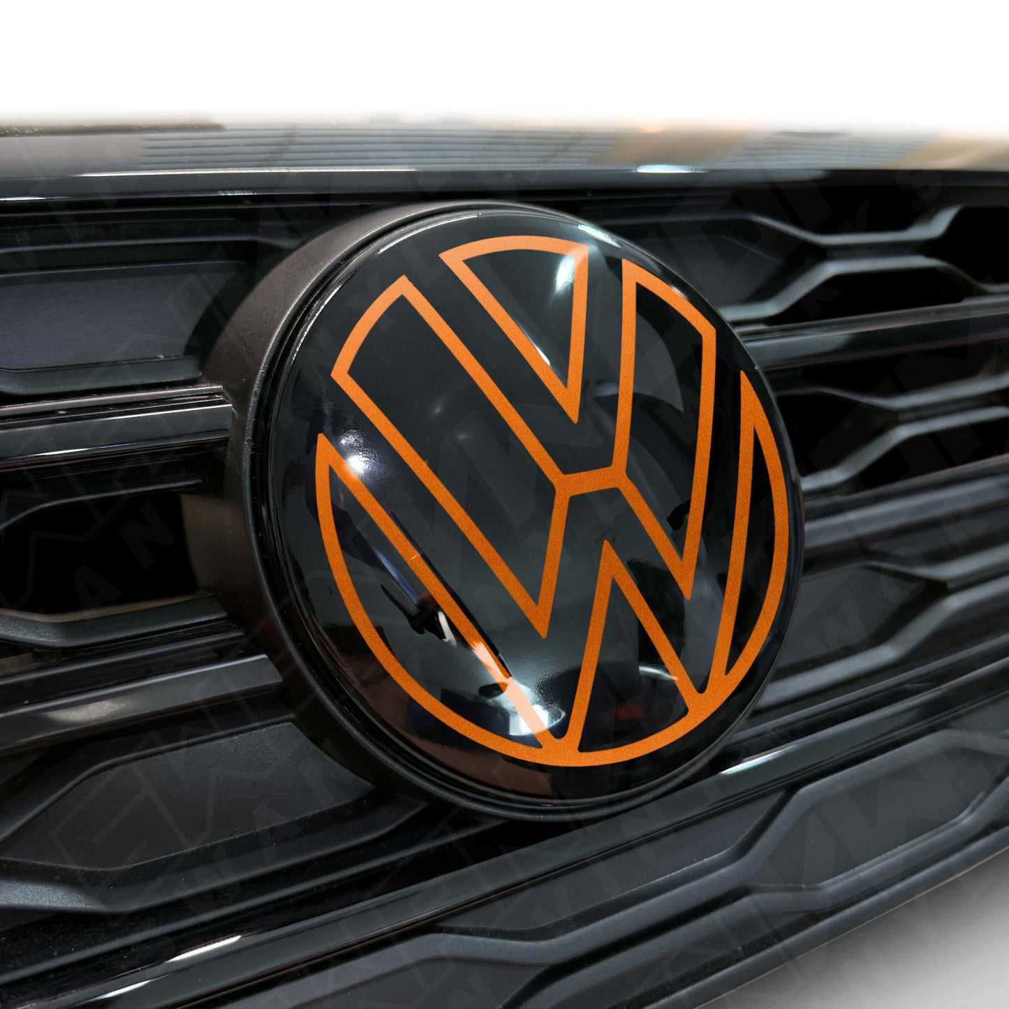 Front VW ACC Badge Vinyl Overlay
