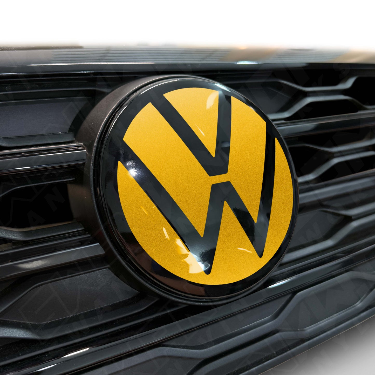 Front VW ACC Badge Vinyl Overlay