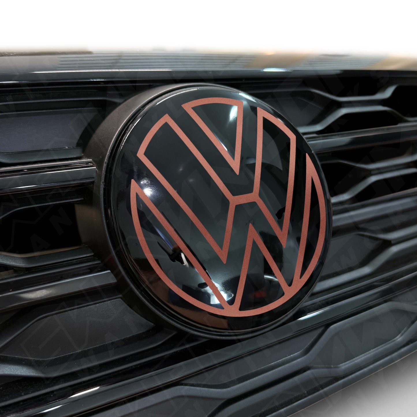 Front VW ACC Badge Vinyl Overlay