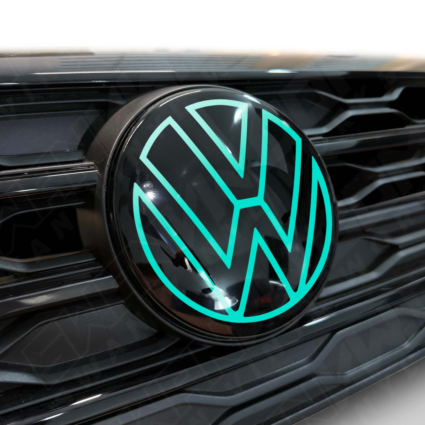 Front VW ACC Badge Vinyl Overlay