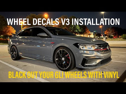 "Blackout" Wheel Vinyl Pre-Cut | 2022-2024 GLI 18" Wheel