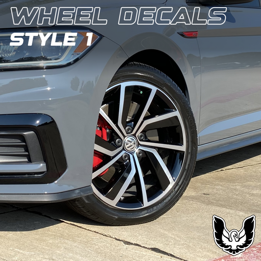 Wheel Decals "Style 1" | 2019-2021 GLI (Polanka Wheels)